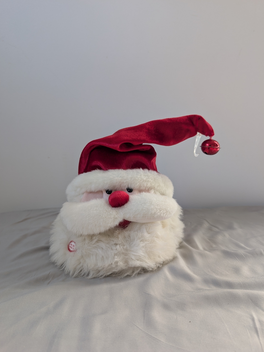 adidas Kids Plush Santa Hat in Red and White with Bell